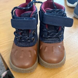 Carter's Brown and Navy Kids Boots